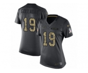 Women's Nike Detroit Lions #19 Kenny Golladay Limited Black 2016 Salute to Service NFL Jersey