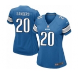 Women's Nike Detroit Lions #20 Barry Sanders Game Light Blue Team Color NFL Jersey