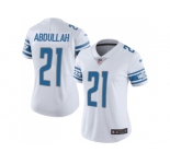 Women's Nike Detroit Lions #21 Ameer Abdullah White Stitched NFL Limited Jersey
