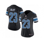 Women's Nike Detroit Lions #23 Darius Slay Limited Black Rush NFL Jersey