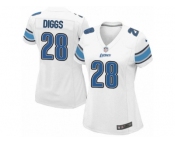 Women's Nike Detroit Lions #28 Quandre Diggs Limited White NFL Jersey