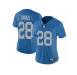 Women's Nike Detroit Lions #28 Quandre Diggs Vapor Untouchable Limited Blue Alternate NFL Jersey