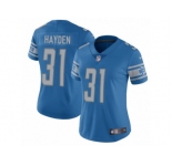 Women's Nike Detroit Lions #31 D.J. Hayden Limited Light Blue Team Color NFL Jersey
