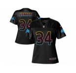 Women's Nike Detroit Lions #34 Zach Zenner Game Black Fashion NFL Jersey