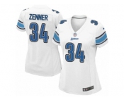 Women's Nike Detroit Lions #34 Zach Zenner Game White NFL Jersey