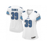 Women's Nike Detroit Lions #39 Johnthan Banks Limited White NFL Jersey