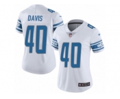 Women's Nike Detroit Lions #40 Jarrad Davis Limited White NFL Jersey
