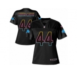 Women's Nike Detroit Lions #44 Jalen Reeves-Maybin Game Black Fashion NFL Jersey