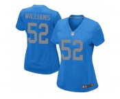 Women's Nike Detroit Lions #52 Antwione Williams Limited Blue Alternate NFL Jersey