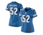 Women's Nike Detroit Lions #52 Antwione Williams Limited Light Blue Team Color NFL Jersey