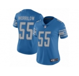 Women's Nike Detroit Lions #55 Paul Worrilow Limited Light Blue Team Color Vapor Untouchable NFL Jersey