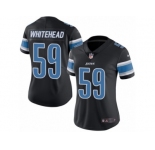 Women's Nike Detroit Lions #59 Tahir Whitehead Limited Black Rush NFL Jersey