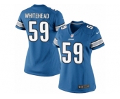 Women's Nike Detroit Lions #59 Tahir Whitehead Limited Light Blue Team Color NFL Jersey