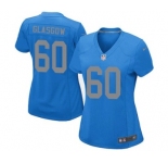 Women's Nike Detroit Lions #60 Graham Glasgow Game Blue Alternate NFL Jersey