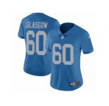 Women's Nike Detroit Lions #60 Graham Glasgow Vapor Untouchable Limited Blue Alternate NFL Jersey