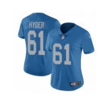 Women's Nike Detroit Lions #61 Kerry Hyder Vapor Untouchable Limited Blue Alternate NFL Jersey