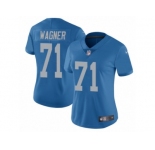 Women's Nike Detroit Lions #71 Ricky Wagner Limited Blue Alternate NFL Jersey