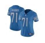 Women's Nike Detroit Lions #71 Ricky Wagner Limited Light Blue Team Color NFL Jersey