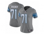 Women's Nike Detroit Lions #71 Ricky Wagner Limited Steel Rush NFL Jersey