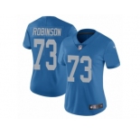 Women's Nike Detroit Lions #73 Greg Robinson Blue Alternate Vapor Untouchable Limited Player NFL Jersey