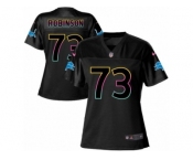 Women's Nike Detroit Lions #73 Greg Robinson Game Black Fashion NFL Jersey