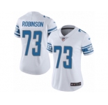 Women's Nike Detroit Lions #73 Greg Robinson White Vapor Untouchable Limited Player NFL Jersey