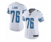Women's Nike Detroit Lions #76 T.J. Lang Limited White NFL Jersey