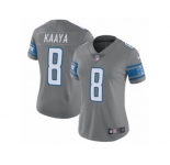 Women's Nike Detroit Lions #8 Brad Kaaya Limited Steel Rush NFL Jersey