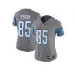 Women's Nike Detroit Lions #85 Eric Ebron Gray Stitched NFL Limited Rush Jersey