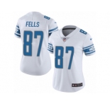 Women's Nike Detroit Lions #87 Darren Fells Limited White NFL Jersey