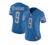 Women's Nike Detroit Lions #9 Matthew Stafford Light Blue Team Color Stitched NFL Limited Jersey