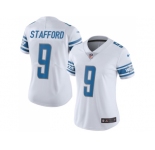 Women's Nike Detroit Lions #9 Matthew Stafford White Stitched NFL Limited Jersey