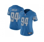 Women's Nike Detroit Lions #94 Ziggy Ansah Light Blue Team Color Stitched NFL Limited Jersey