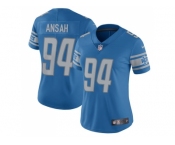 Women's Nike Detroit Lions #94 Ziggy Ansah Light Blue Team Color Stitched NFL Limited Jersey
