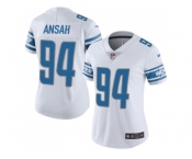Women's Nike Detroit Lions #94 Ziggy Ansah White Stitched NFL Limited Jersey