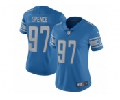 Women's Nike Detroit Lions #97 Akeem Spence Limited Light Blue Team Color NFL Jersey