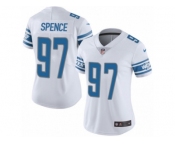 Women's Nike Detroit Lions #97 Akeem Spence Limited White NFL Jersey