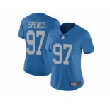Women's Nike Detroit Lions #97 Akeem Spence Vapor Untouchable Limited Blue Alternate NFL Jersey