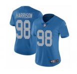 Women's Nike Detroit Lions #98 Damon Harrison Blue Alternate Vapor Untouchable Limited Player NFL Jersey