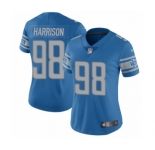 Women's Nike Detroit Lions #98 Damon Harrison Blue Team Color Vapor Untouchable Limited Player NFL Jersey