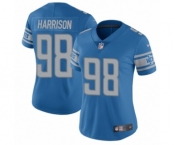 Women's Nike Detroit Lions #98 Damon Harrison Blue Team Color Vapor Untouchable Limited Player NFL Jersey