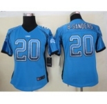 nike women nfl jersey detroit lions #20 sanders blue[nike drift fashion]