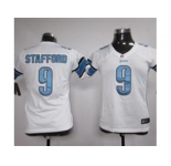 nike women nfl jersey detroit lions #9 stafford white[nike]