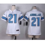 nike women nfl jerseys detroit lions #21 abdullah white[nike][abdullah]