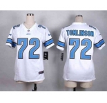 nike women nfl jerseys detroit lions #72 tomlinson white[nike]