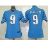 nike women nfl jerseys detroit lions #9 stafford blue[nike]