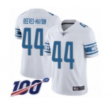 Youth Detroit Lions #44 Jalen Reeves-Maybin White Vapor Untouchable Limited Player 100th Season Football Jersey