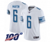 Youth Detroit Lions #6 Sam Martin White Vapor Untouchable Limited Player 100th Season Football Jersey