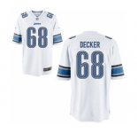 Youth Detroit Lions #68 Taylor Decker White Game Jersey