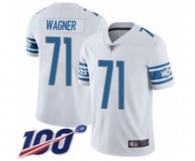 Youth Detroit Lions #71 Ricky Wagner White Vapor Untouchable Limited Player 100th Season Football Jersey